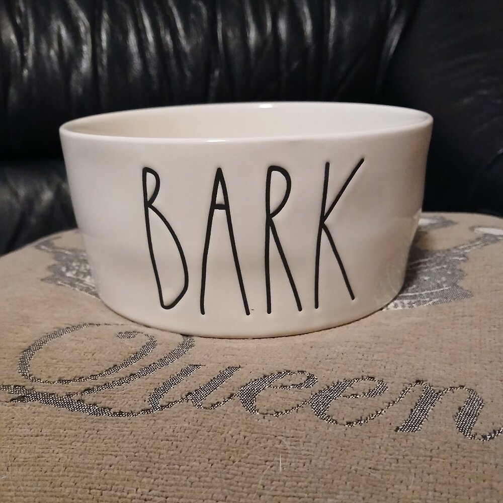 Rae Dunn "Bark" Dog Bowl